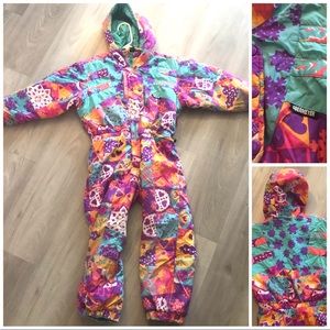 Rare* Vtg 80’s youth obermeyer snow ski suit